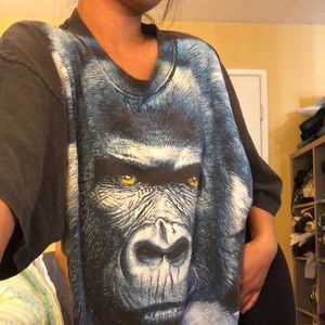 GORILLA FACE BAGGY TEE